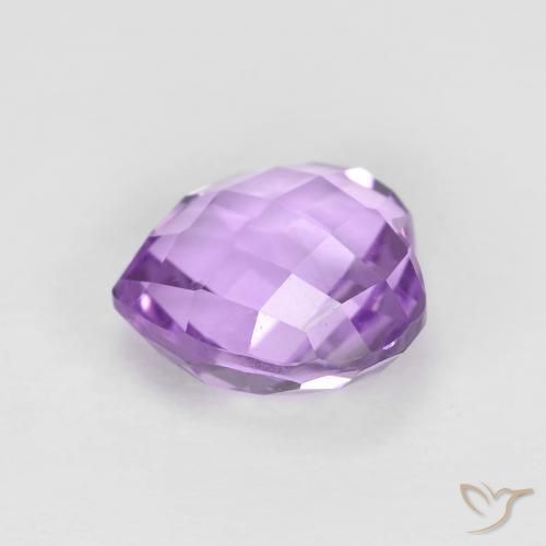 Ametista Viola tendente al rosa naturale da 2.00 ct, Cuore, VVS