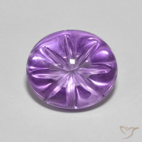 5.55ct Naturale Iris Violetta Ametista, Ovale, Trasparente