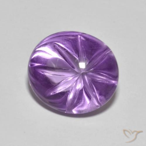Ametista Iris Violetta naturale da 5.55 ct, Ovale, Trasparente