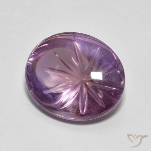 Ametista Viola medio naturale da 8.11 ct, Ovale, Trasparente