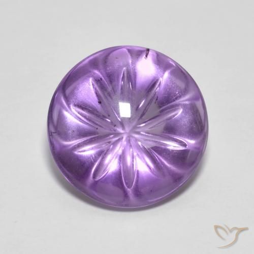 5.96ct Naturale Iris Violetta Ametista, Rotondo, Trasparente