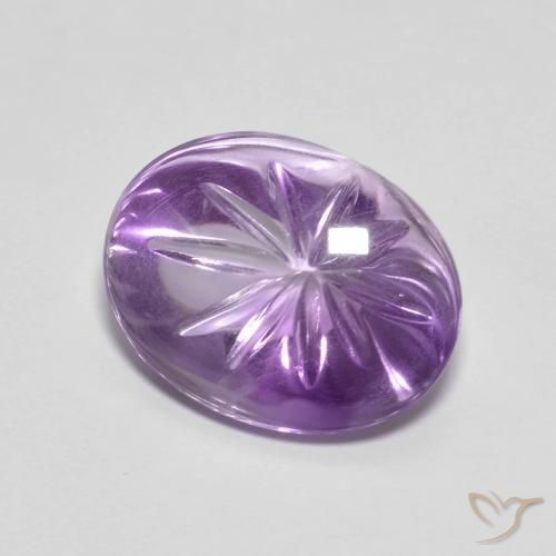 Ametista Iris Violetta naturale da 6.70 ct, Ovale, Trasparente