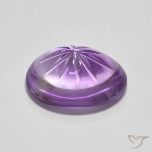 Ametista Iris Violetta naturale da 6.70 ct, Ovale, Trasparente