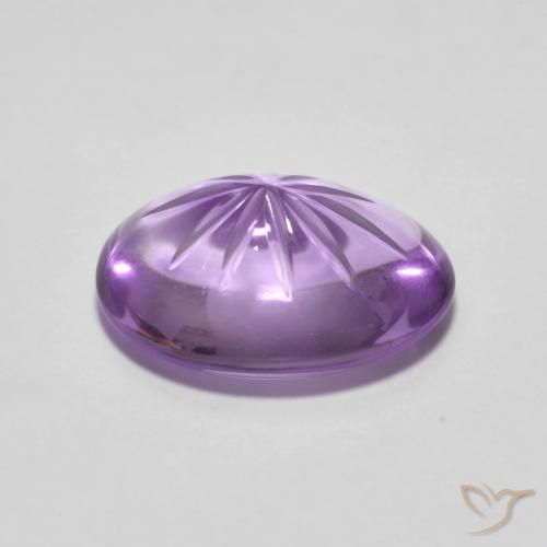 Ametista Viola medio naturale da 4.25 ct, Ovale, Trasparente