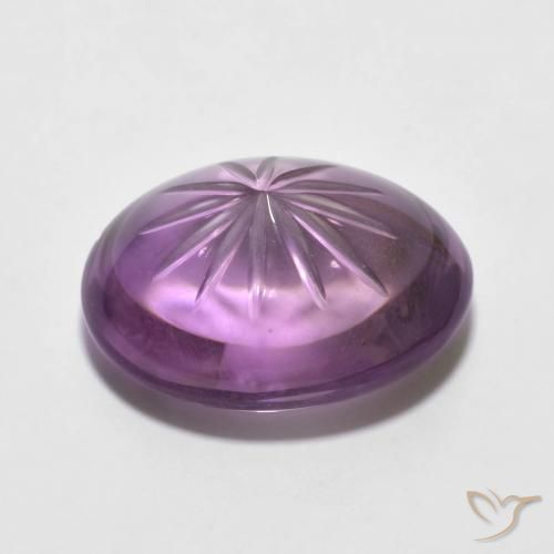 Ametista Viola tendente al rosa naturale da 8.75 ct, Taglio ovale, Trasparente