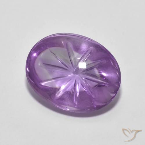 Ametista Iris Violetta naturale da 4.82 ct, Ovale, Trasparente