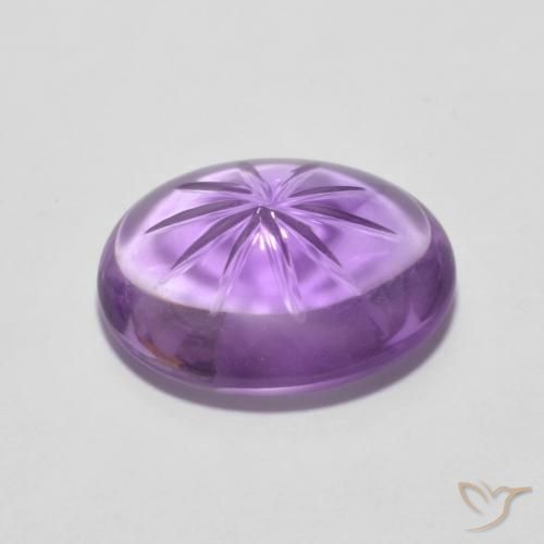 Ametista Iris Violetta naturale da 4.82 ct, Ovale, Trasparente