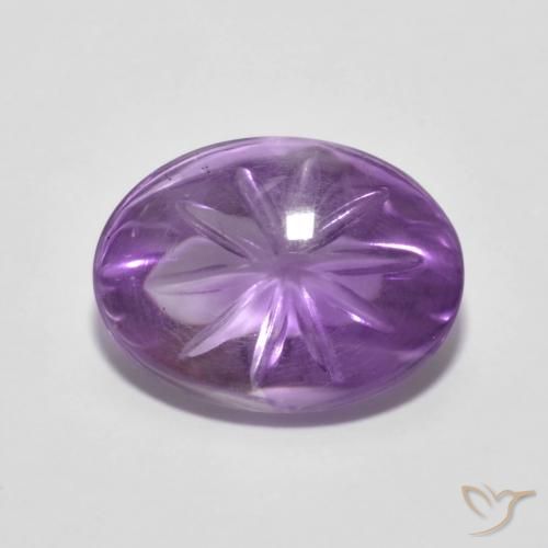 5.29ct Naturale Viola medio Ametista, Ovale, Trasparente