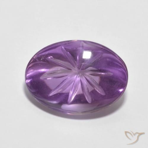 6.80ct Naturale Viola medio Ametista, Ovale, Trasparente