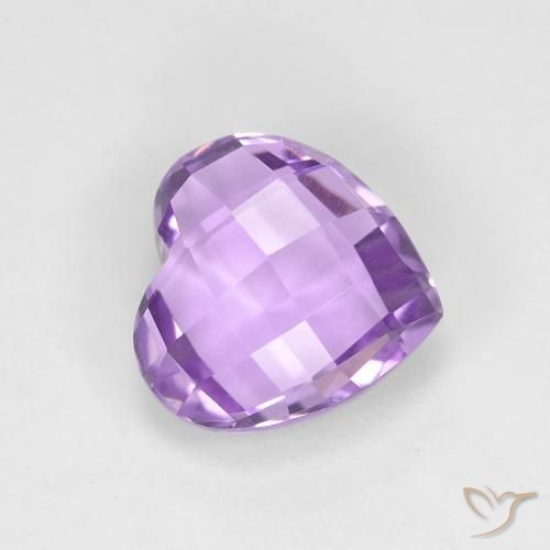 Ametista Viola medio naturale da 1.95 ct, Cuore, VVS