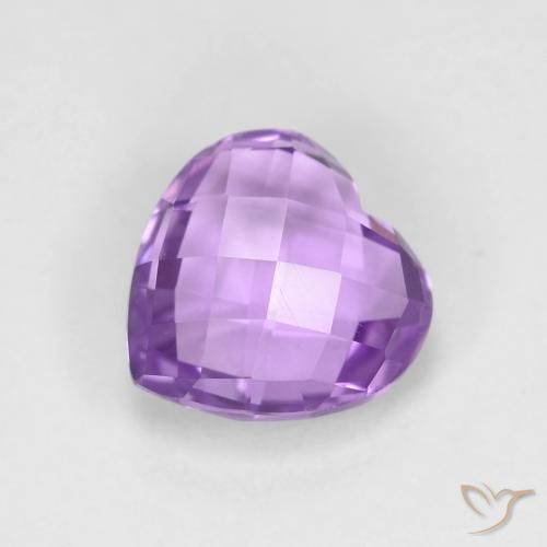 Ametista Viola medio naturale da 1.93 ct, Cuore, VVS
