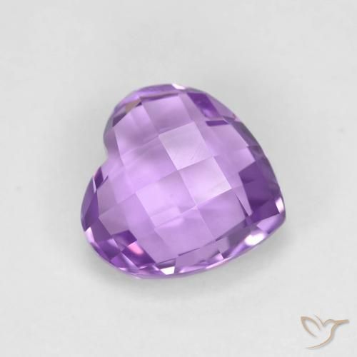 Ametista Viola medio naturale da 1.93 ct, Cuore, VVS