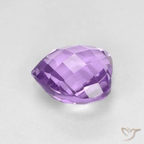 Ametista Viola medio naturale da 1.93 ct, Cuore, VVS