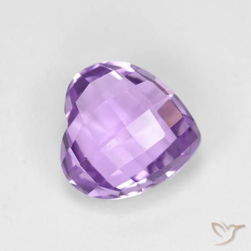 Ametista Viola medio naturale da 1.99 ct, Cuore, VVS