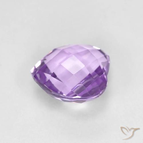 Ametista Viola medio naturale da 1.84 ct, Cuore, VVS