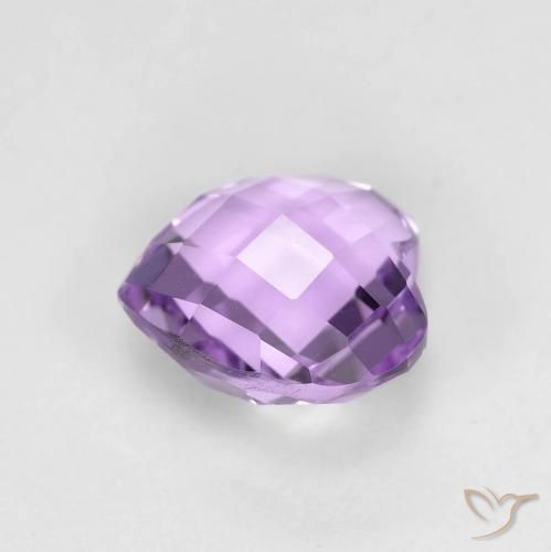 Ametista Viola medio naturale da 1.87 ct, Cuore, VVS