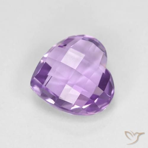 1.97ct Naturale Viola medio Ametista, Cuore, VVS
