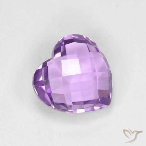 Ametista Viola medio naturale da 1.97 ct, Cuore, VVS
