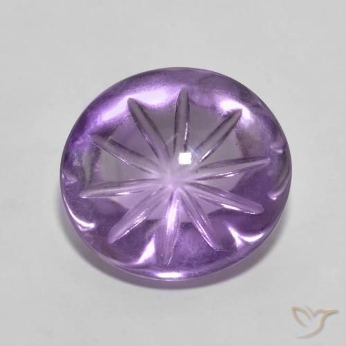 6.64ct Naturale Viola Intenso Ametista, Ovale, Trasparente