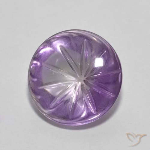 Ametista Viola scuro naturale da 5.46 ct, Rotondo, Trasparente