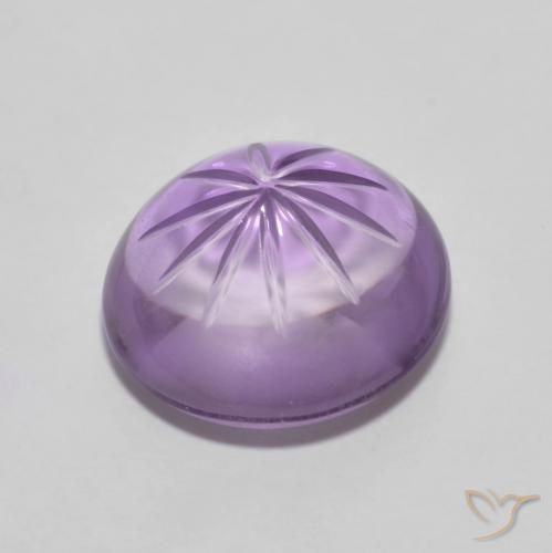 Ametista Viola scuro naturale da 5.46 ct, Rotondo, Trasparente