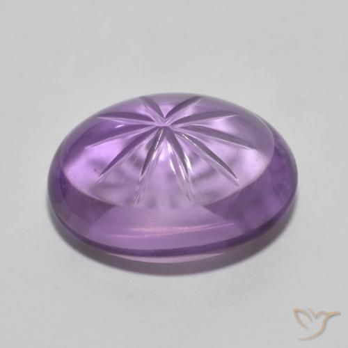 Ametista Viola medio naturale da 9.42 ct, Ovale, Trasparente