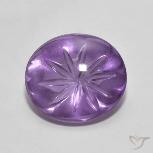 5.91ct Naturale Viola scuro Ametista, Ovale, Trasparente