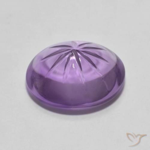 Ametista Viola scuro naturale da 5.91 ct, Ovale, Trasparente