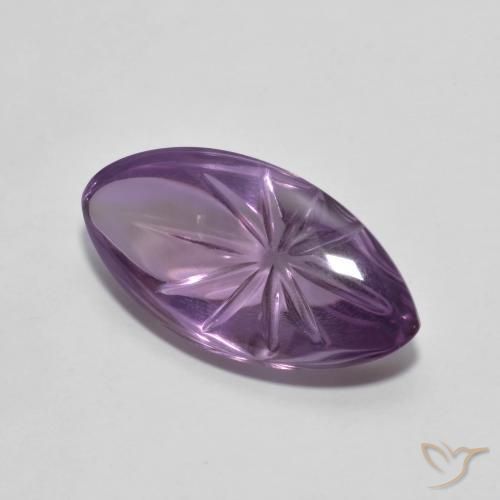 Ametista Viola medio naturale da 6.79 ct, Taglio marquise, Trasparente