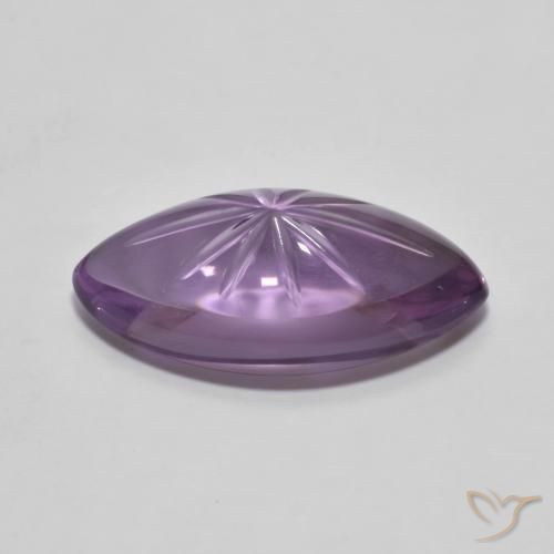 Ametista Viola medio naturale da 6.79 ct, Taglio marquise, Trasparente