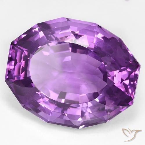 Ametista Viola medio naturale da 48.51 ct, Taglio a fantasia, VVS-VS