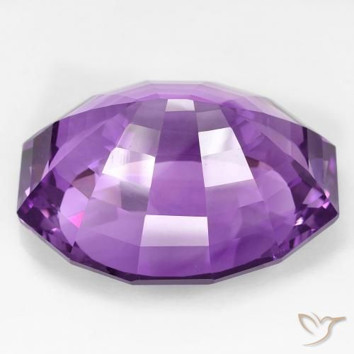 Ametista Viola medio naturale da 48.51 ct, Taglio a fantasia, VVS-VS