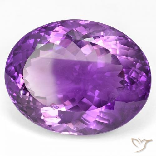Ametista Medium Dark-Violet naturale da 50.87 ct, Ovale, VS