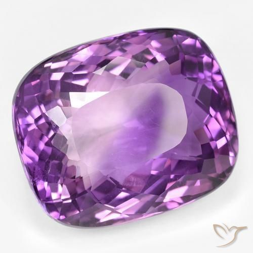 Ametista Viola medio naturale da 45.20 ct, Cuscino, VVS-VS