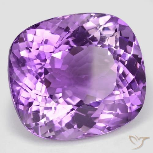 Ametista Viola medio naturale da 54.24 ct, Cuscino, VVS-VS
