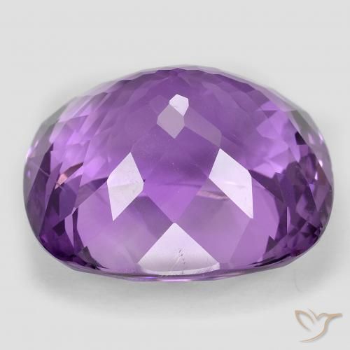 Ametista Viola medio naturale da 54.24 ct, Cuscino, VVS-VS