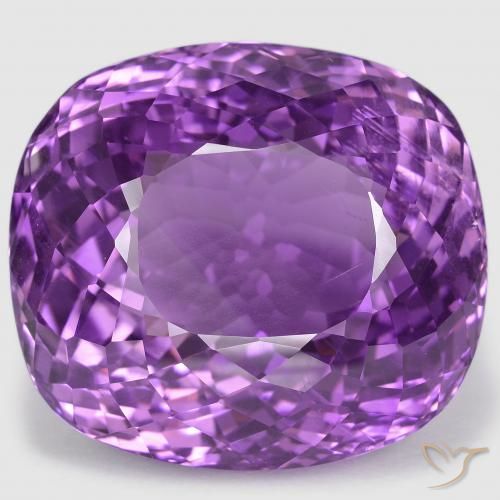 95.38ct Naturale Viola violaceo medio Ametista, Cuscino, VS