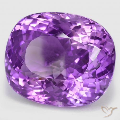 Ametista viola vivido naturale da 87.56 ct, Cuscino, IF