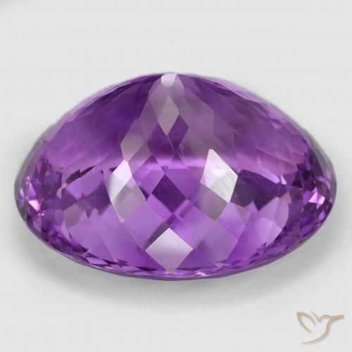 Ametista Vivido Rosa Viola naturale da 82.49 ct, Ovale, VVS