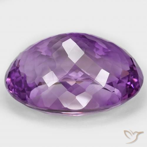 Ametista Vivido Rosa Viola naturale da 85.07 ct, Ovale, VVS-VS