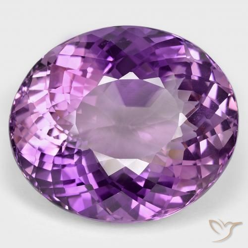 82.02ct Naturale Vivido Rosa Viola Ametista, Ovale, VVS