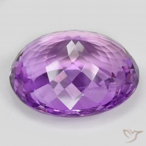 Ametista viola vivido naturale da 62.72 ct, Ovale, VVS-VS