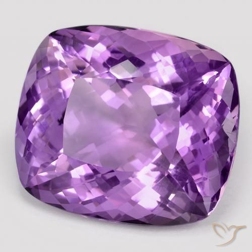Ametista Viola Intenso naturale da 55.74 ct, Cuscino, VVS