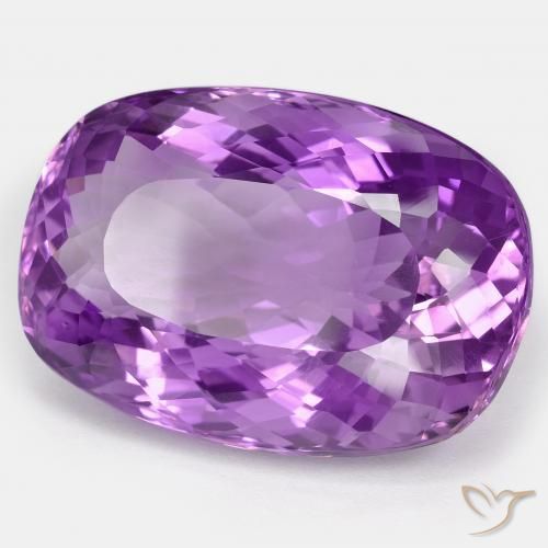 Ametista viola vivido naturale da 72.62 ct, Cuscino, VVS