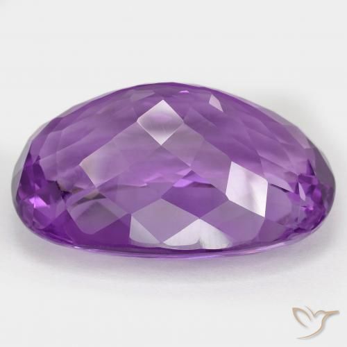 Ametista viola vivido naturale da 72.62 ct, Cuscino, VVS