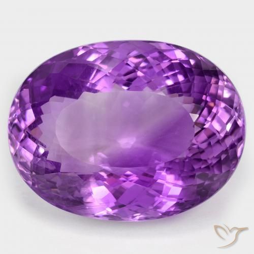 104.56ct Naturale Viola Intenso Ametista, Ovale, VS