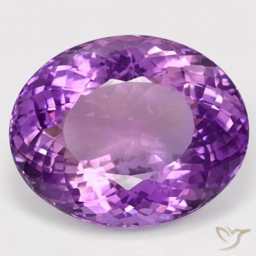 66.68ct Naturale Viola medio Ametista, Ovale, VVS