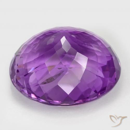 Ametista Viola Intenso naturale da 58.32 ct, Ovale, VS