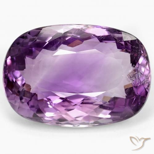 60.06ct Naturale Viola chiaro-medio Ametista, Cuscino, VS