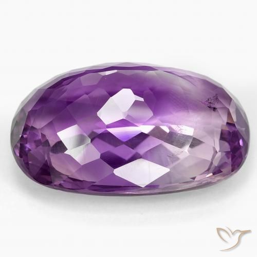 Ametista Viola chiaro-medio naturale da 60.06 ct, Cuscino, VS